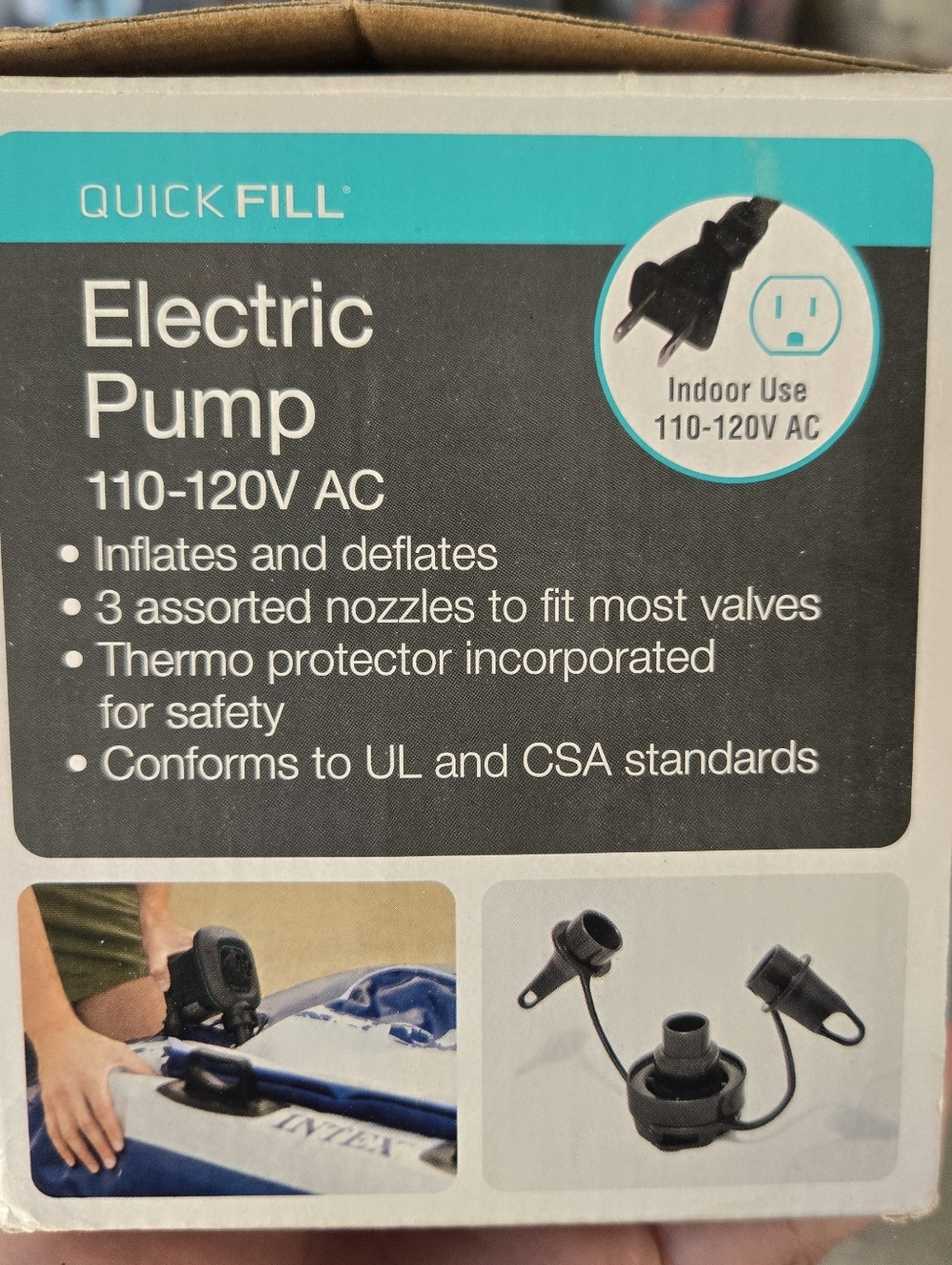 Intex Electric Pump Inflates And Deflates Used Works - Picture 3 of 4